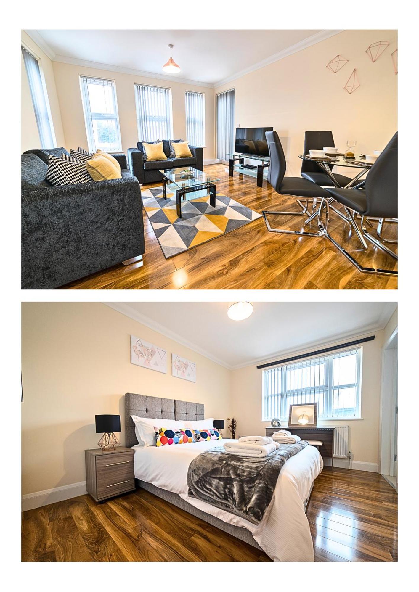 Heathrow Rare Find 2 Bedroom Plus 2 Bathroom Flat - Sleeps 6- Free Parking- Close To Heathrow Terminals-Quiet Development Stanwell Exterior foto